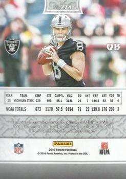 2016 Panini - Bravery Green #274 Connor Cook Back