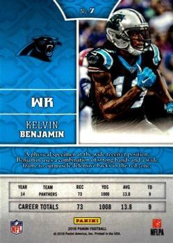 2016 Panini - Red #7 Kelvin Benjamin Back