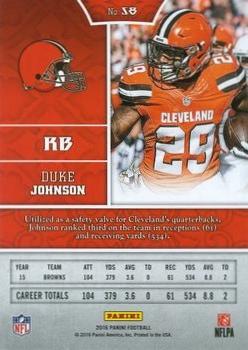 2016 Panini - Red #58 Duke Johnson Back