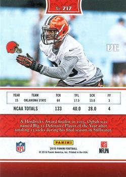 2016 Panini - Red #217 Emmanuel Ogbah Back