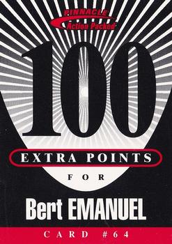 1997 Action Packed - Extra Points 100 #64 Bert Emanuel Front