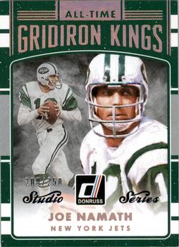 2016 Donruss - All-Time Gridiron Kings Studio #13 Joe Namath Front