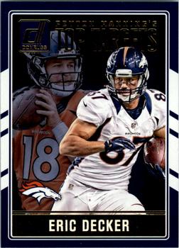 2016 Donruss - Peyton Manning Top Targets #6 Peyton Manning / Eric Decker Front