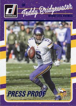 2016 Donruss - Press Proofs Blue #170 Teddy Bridgewater Front