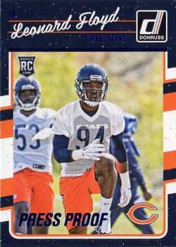 2016 Donruss - Press Proofs Blue #330 Leonard Floyd Front