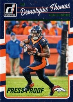 2016 Donruss - Press Proofs Green #87 Demaryius Thomas Front