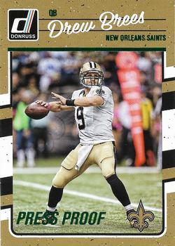 2016 Donruss - Press Proofs Green #189 Drew Brees Front