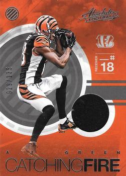 2016 Panini Absolute - Catching Fire Materials #18 A.J. Green Front