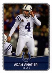 2016 Panini NFL Sticker Collection #154 Adam Vinatieri Front