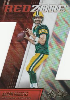 2016 Panini Absolute - Red Zone Die Cut #1 Aaron Rodgers Front