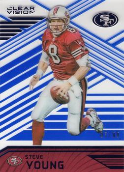 2016 Panini Clear Vision - Blue #76 Steve Young Front