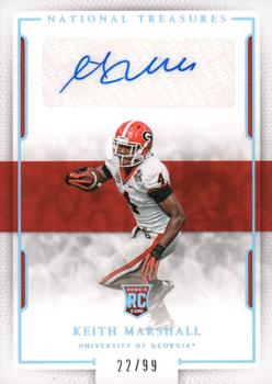 2016 Panini National Treasures Collegiate #109 Keith Marshall Front