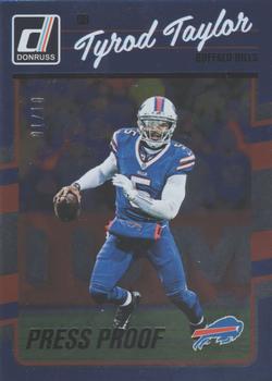 2016 Donruss - Press Proofs Black #30 Tyrod Taylor Front