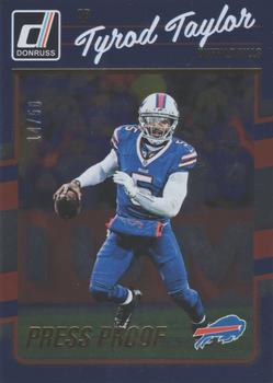 2016 Donruss - Press Proofs Gold #30 Tyrod Taylor Front