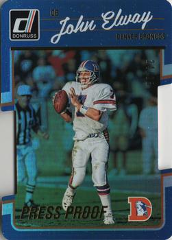 2016 Donruss - Press Proofs Gold Die Cuts #92 John Elway Front