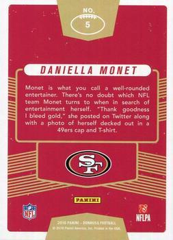 2016 Donruss - Fans of the Game Holo #5 Daniella Monet Back