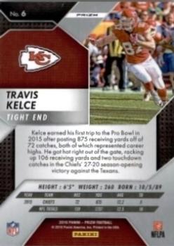 2016 Panini Prizm - Prizm #6 Travis Kelce Back