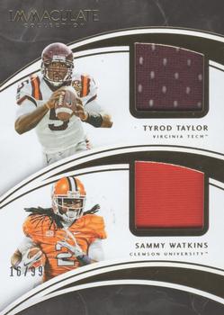 2016 Panini Immaculate Collection Collegiate - Combos #43 Sammy Watkins / Tyrod Taylor Front