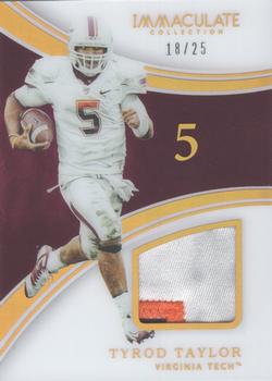 2016 Panini Immaculate Collection Collegiate - Immaculate Numbers Memorabilia Prime #69 Tyrod Taylor Front