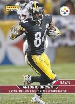 2016 Panini Instant #4 Antonio Brown Front