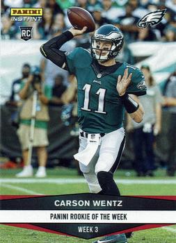 2016 Panini Instant #66 Carson Wentz Front