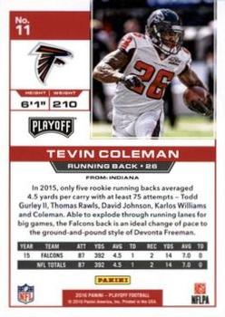 2016 Panini Playoff - 4th Down #11 Tevin Coleman Back