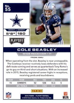 2016 Panini Playoff - 4th Down #55 Cole Beasley Back