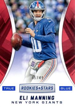 2016 Panini Rookies & Stars - True Blue #64 Eli Manning Front