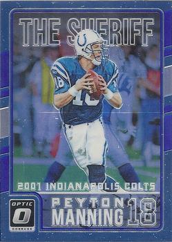 2016 Donruss Optic - Peyton Manning Tribute Blue #4 Peyton Manning Front