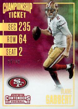 2016 Panini Contenders - Championship Ticket #19 Blaine Gabbert Front