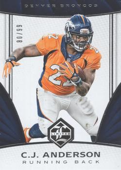 2016 Panini Limited - Silver Spotlight #39 C.J. Anderson Front