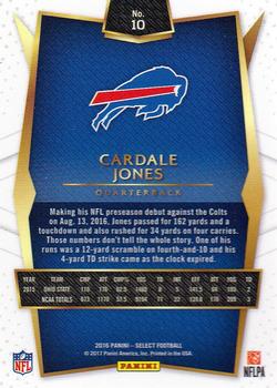 2016 Panini Select #10 Cardale Jones Back