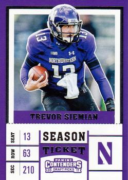 2017 Panini Contenders Draft Picks #98 Trevor Siemian Front