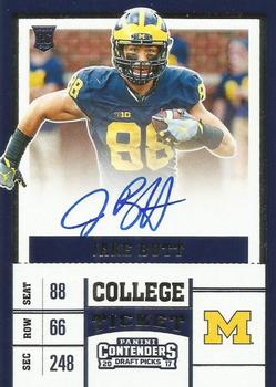 2017 Panini Contenders Draft Picks #112 Jake Butt Front