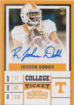 2017 Panini Contenders Draft Picks #160 Joshua Dobbs Front