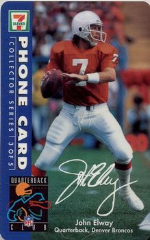 1995 7-Eleven VarTec Telecom Phone Cards #3 John Elway Front