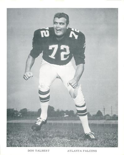 1967 Atlanta Falcons Picture Pack #NNO Don Talbert Front