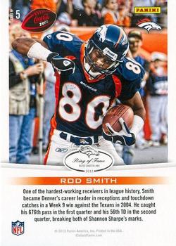 2012 Panini Rod Smith Career Highlights #5 Rod Smith Back