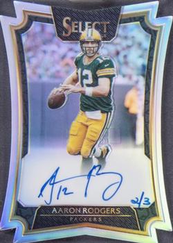 2016 Panini Select - Die Cut Autographs Prizm #DC-AR Aaron Rodgers Front