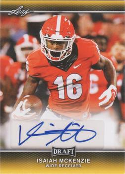 2017 Leaf Draft - Autographs Gold #A-IM2 Isaiah McKenzie Front