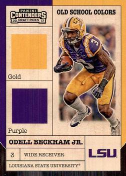 2017 Panini Contenders Draft Picks - Old School Colors #9 Odell Beckham Jr. Front