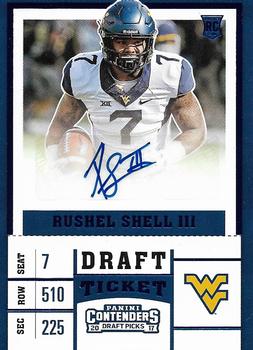 2017 Panini Contenders Draft Picks - Blue Foil #228 Rushel Shell III Front