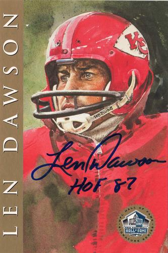 1998 Ron Mix HOF Autographs #NNO Len Dawson Front