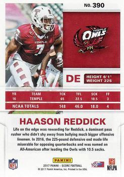 2017 Score - Red #390 Haason Reddick Back