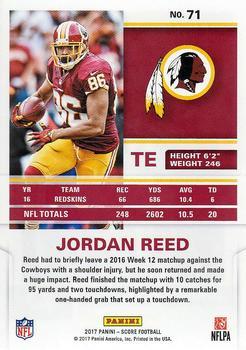 2017 Score - Red Zone #71 Jordan Reed Back