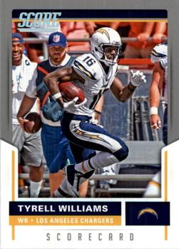 2017 Score - Scorecard #4 Tyrell Williams Front