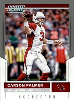 2017 Score - Scorecard #16 Carson Palmer Front