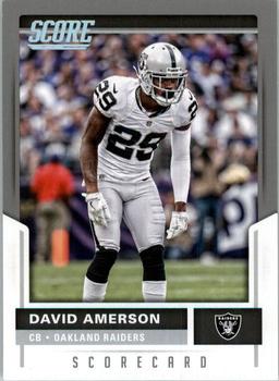 2017 Score - Scorecard #25 David Amerson Front