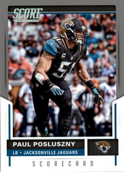 2017 Score - Scorecard #63 Paul Posluszny Front