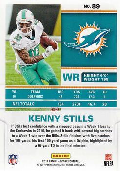 2017 Score - Scorecard #89 Kenny Stills Back